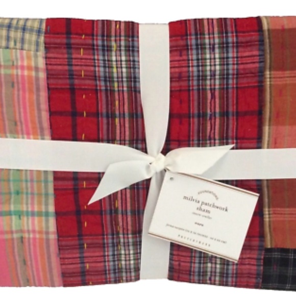 Rare. Discontinued Pottery Barn Milvia Patchwork Quilt (Q)Two Euro/Two Reg shams